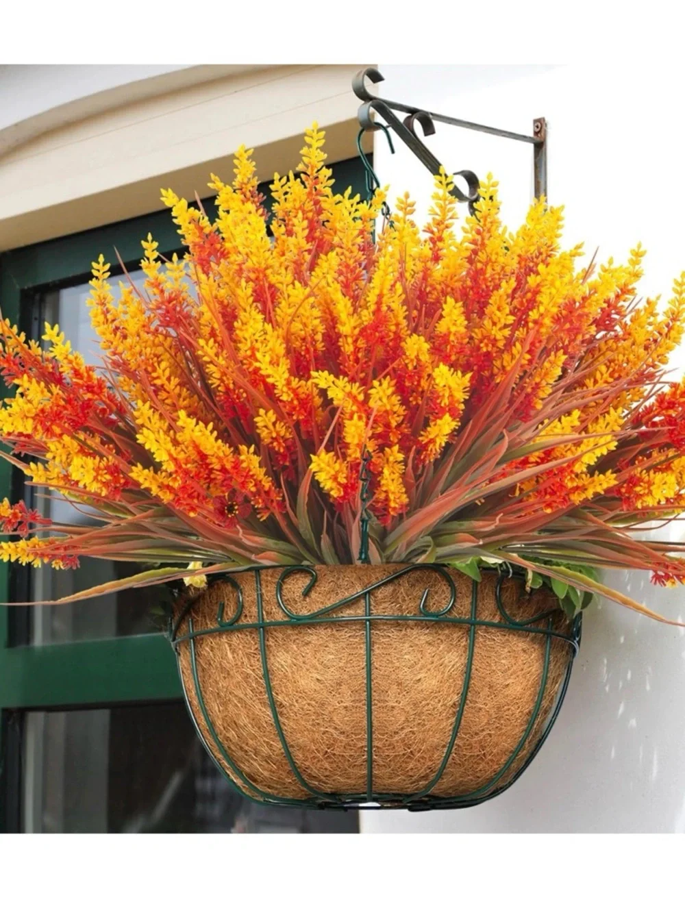 Autumn Meadow Artificial‎ Floral Bouquet - Yellow & Orange set of 48